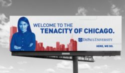 photo of DePaul bold marketing campaign | ODEA Marketing Chicago