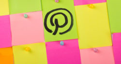Pinterest logo on a post-it